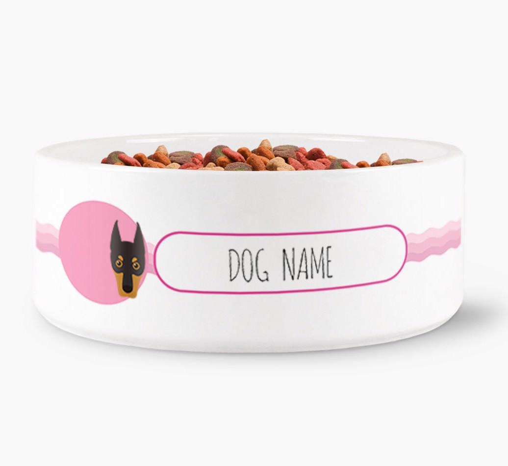 Personalized Wave Water Bowl for {dogsName}