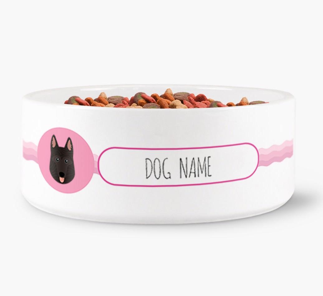 Personalized Wave Water Bowl for {dogsName}