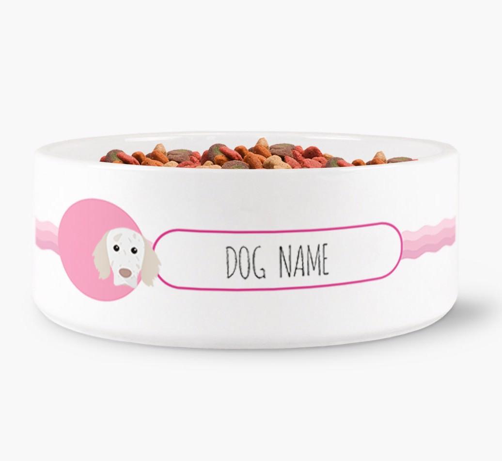 Personalized Wave Water Bowl for {dogsName}