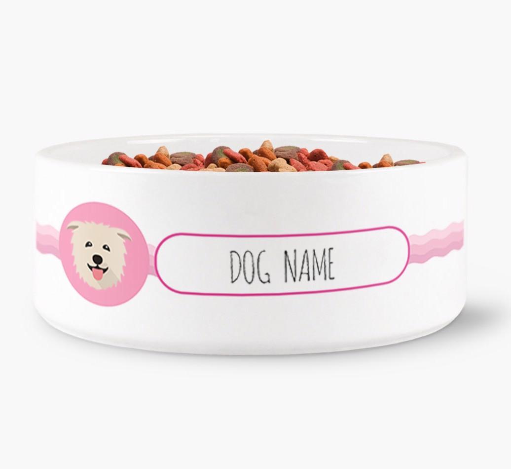 Personalized Wave Water Bowl for {dogsName}