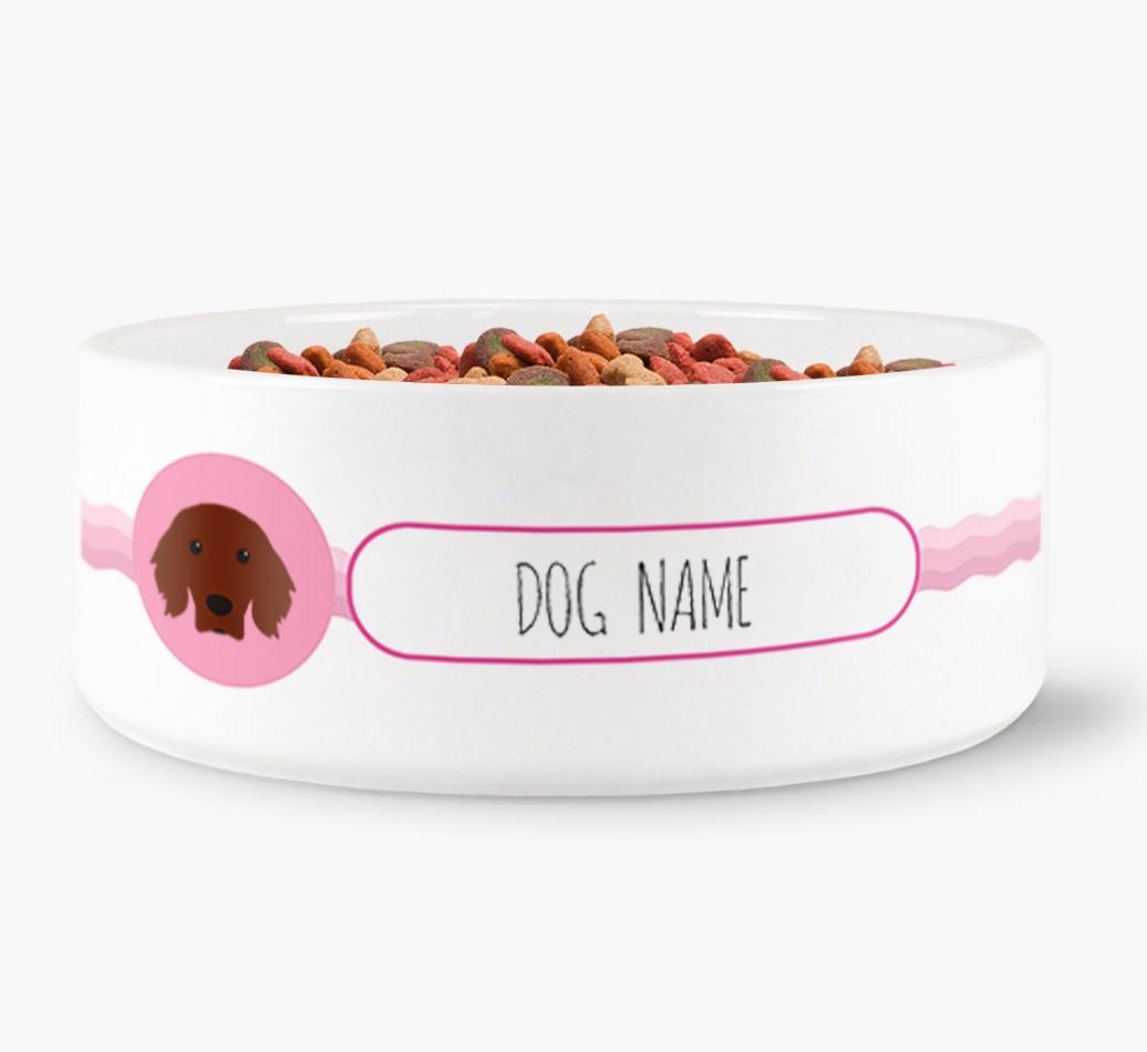 Personalized Wave Water Bowl for {dogsName}