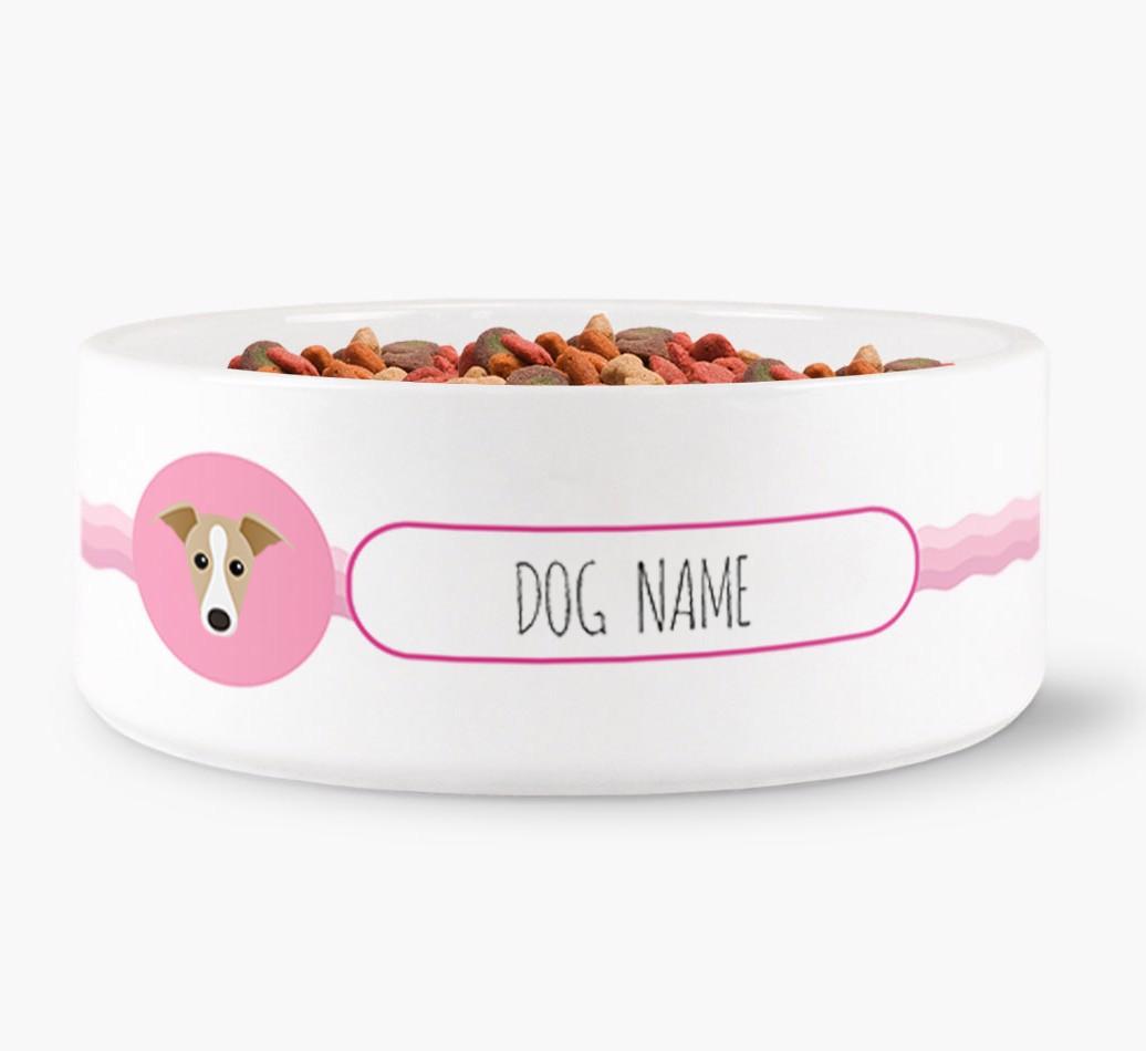 Personalized Wave Water Bowl for {dogsName}