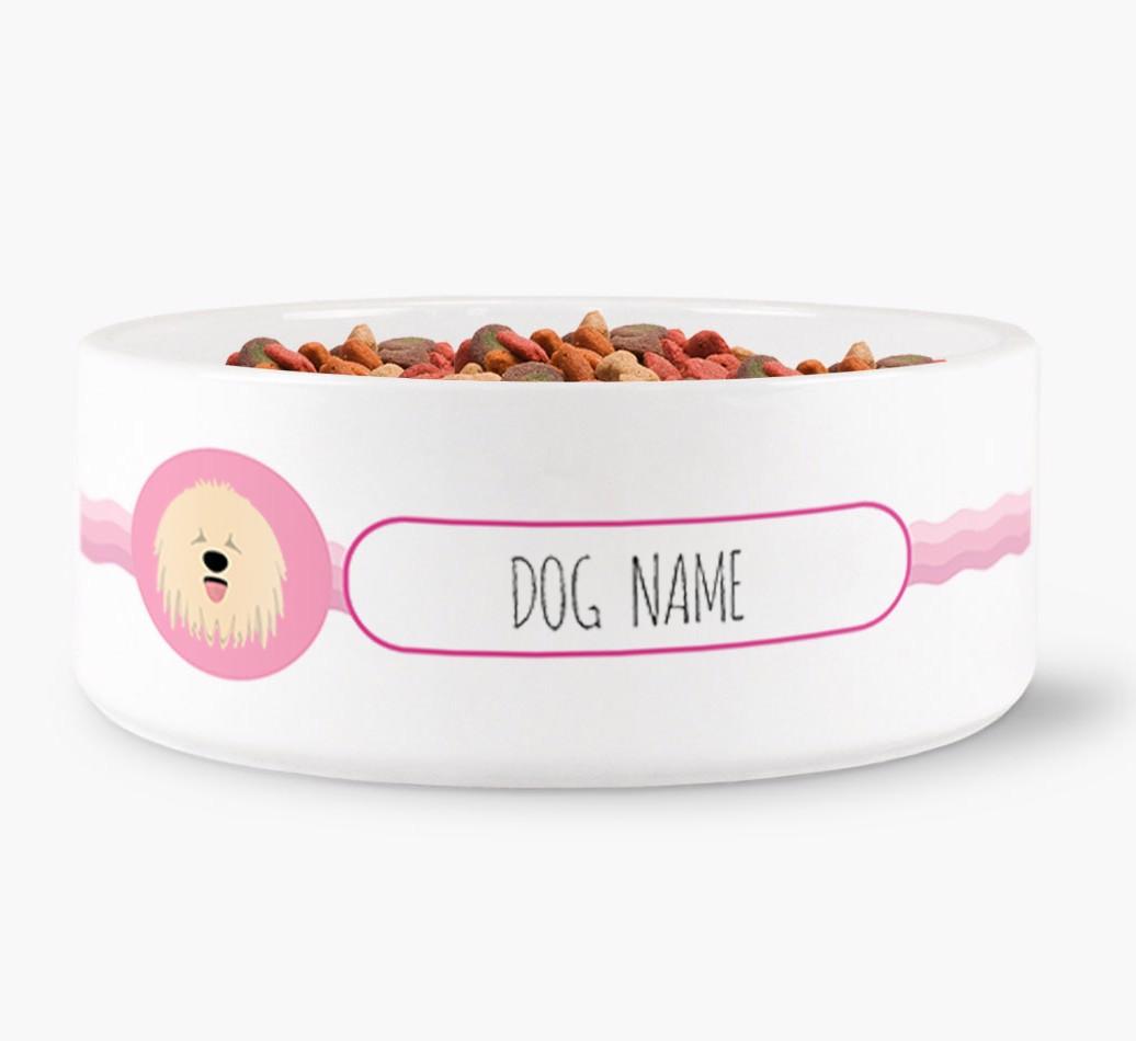 Personalized Wave Water Bowl for {dogsName}