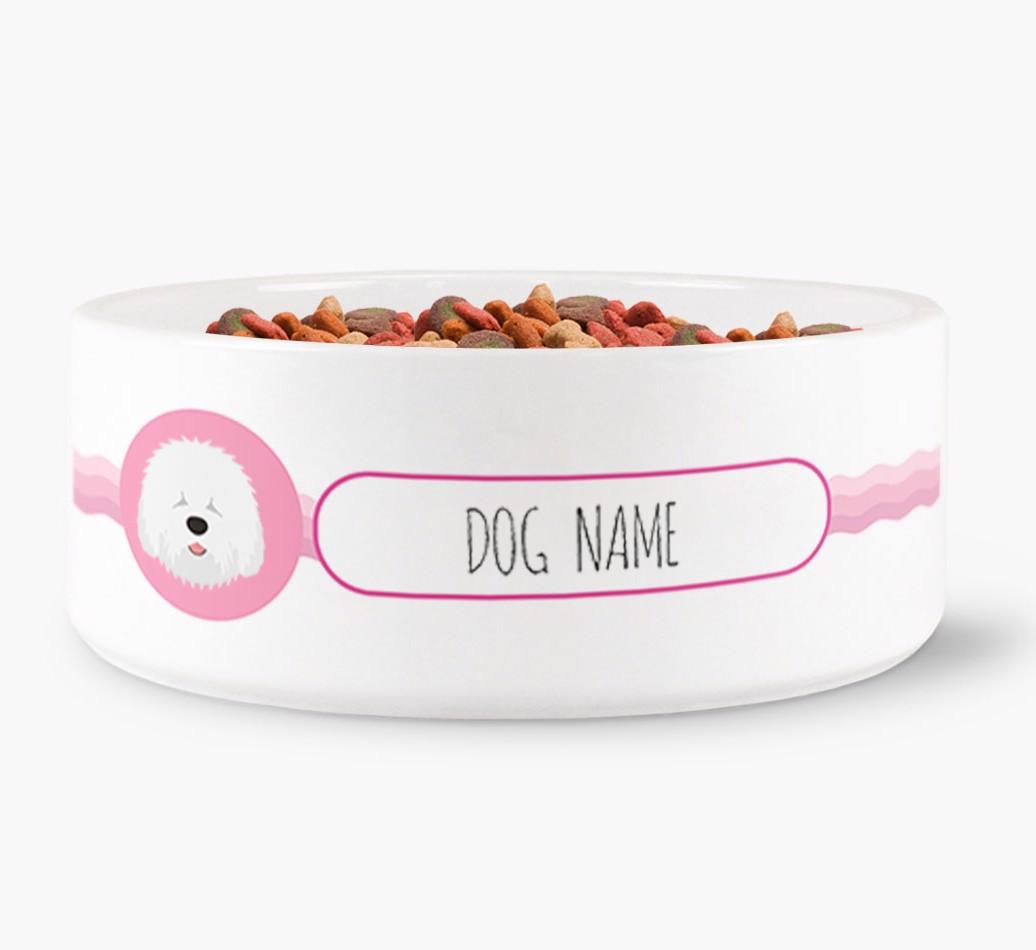 Personalized Wave Water Bowl for {dogsName}