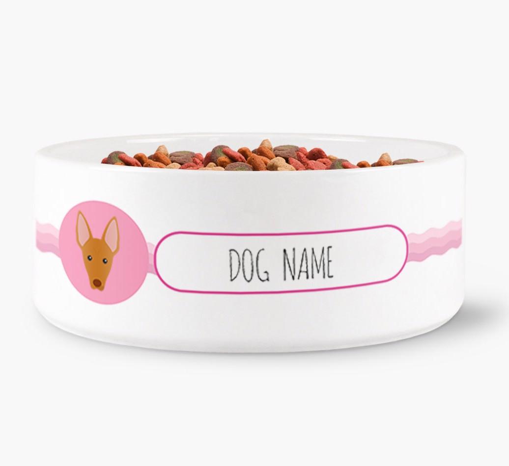 Personalised Wave Water Bowl for {dogsName}