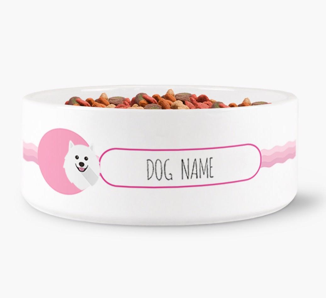 Personalized Wave Water Bowl for {dogsName}