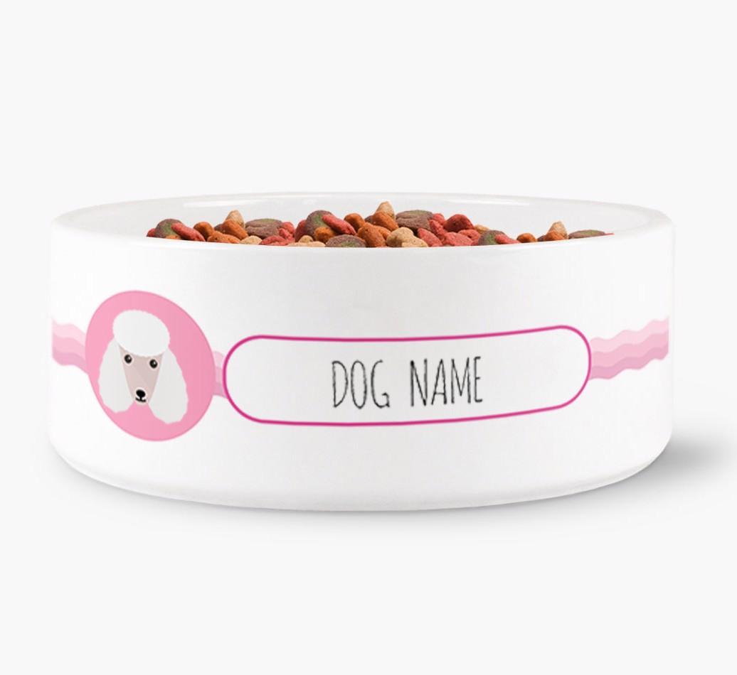 Personalized Wave Water Bowl for {dogsName}