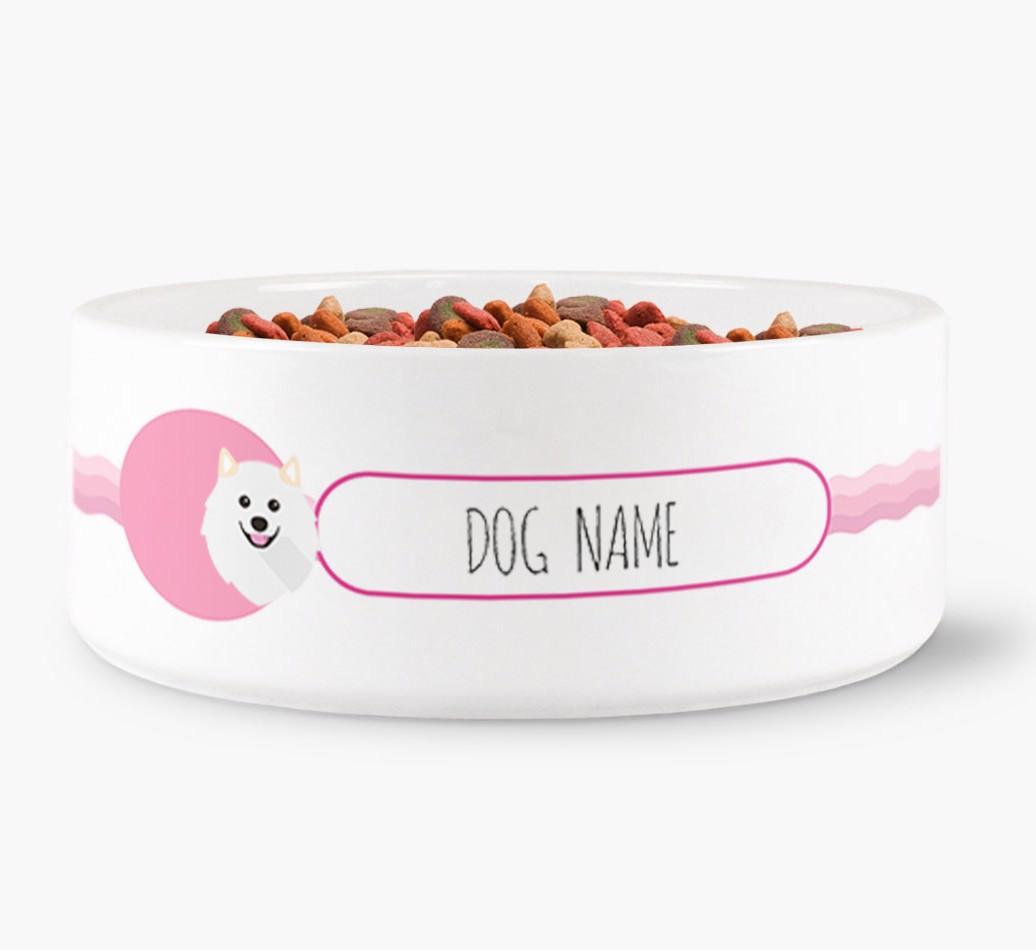 Personalized Wave Water Bowl for {dogsName}