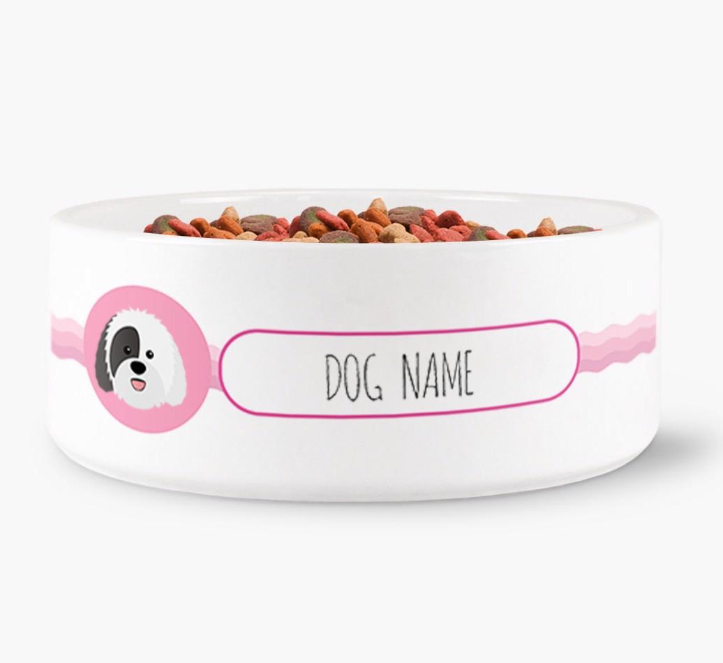 Personalized Wave Water Bowl for {dogsName}