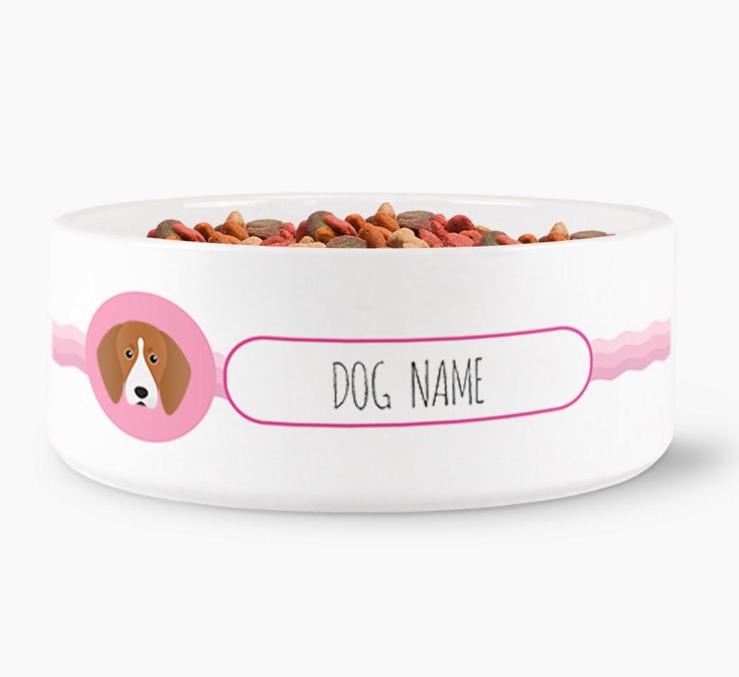 Personalized Wave Water Bowl for {dogsName}