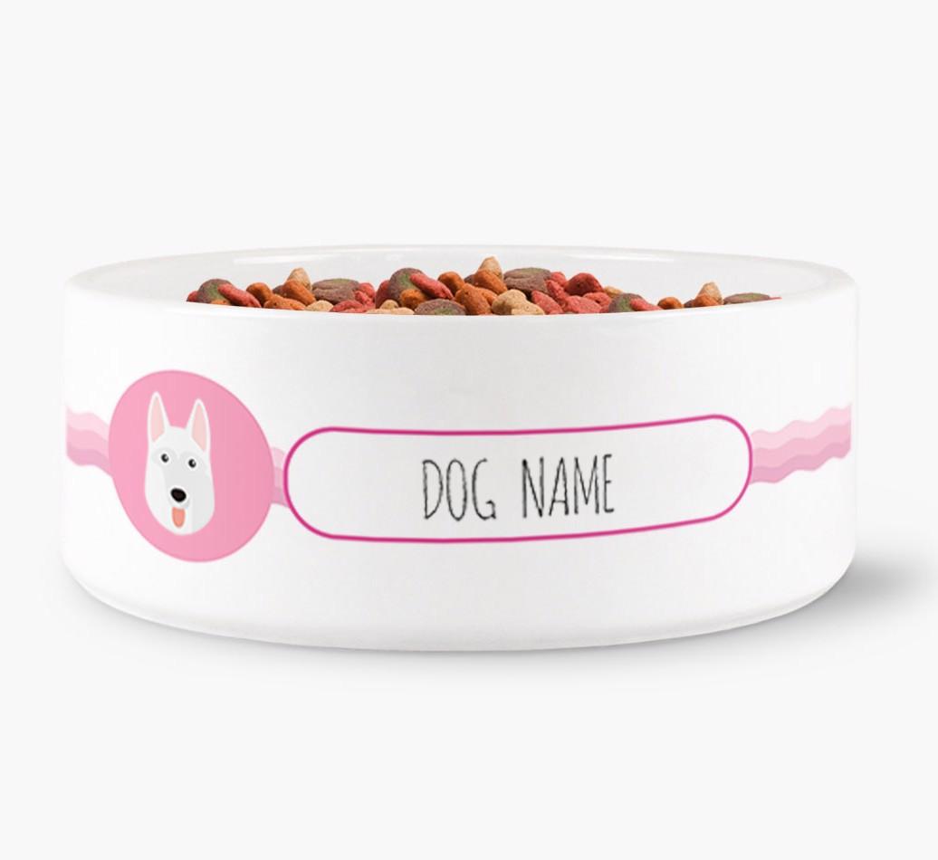Personalized Wave Water Bowl for {dogsName}