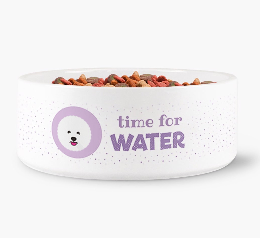 'Time for Water' - Personalized Water Bowl for your {breedFullName}