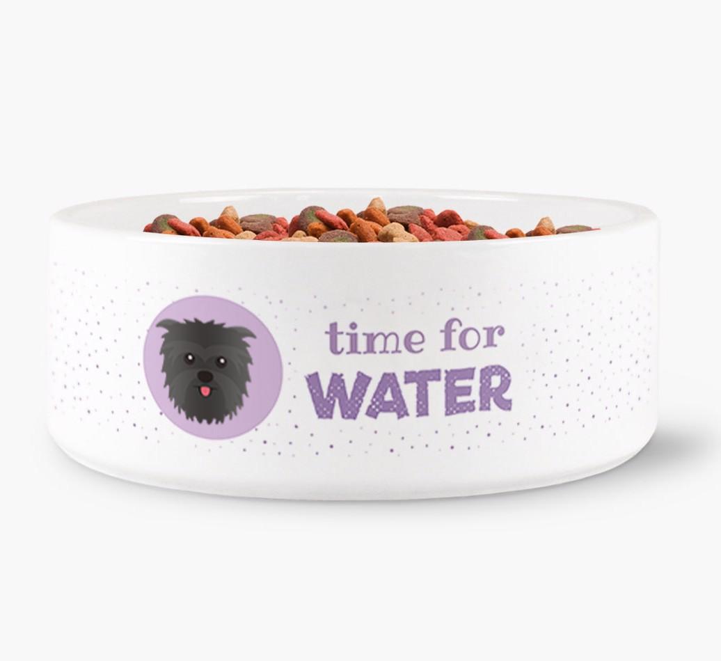 'Time for Water' - Personalized Water Bowl for your {breedFullName}