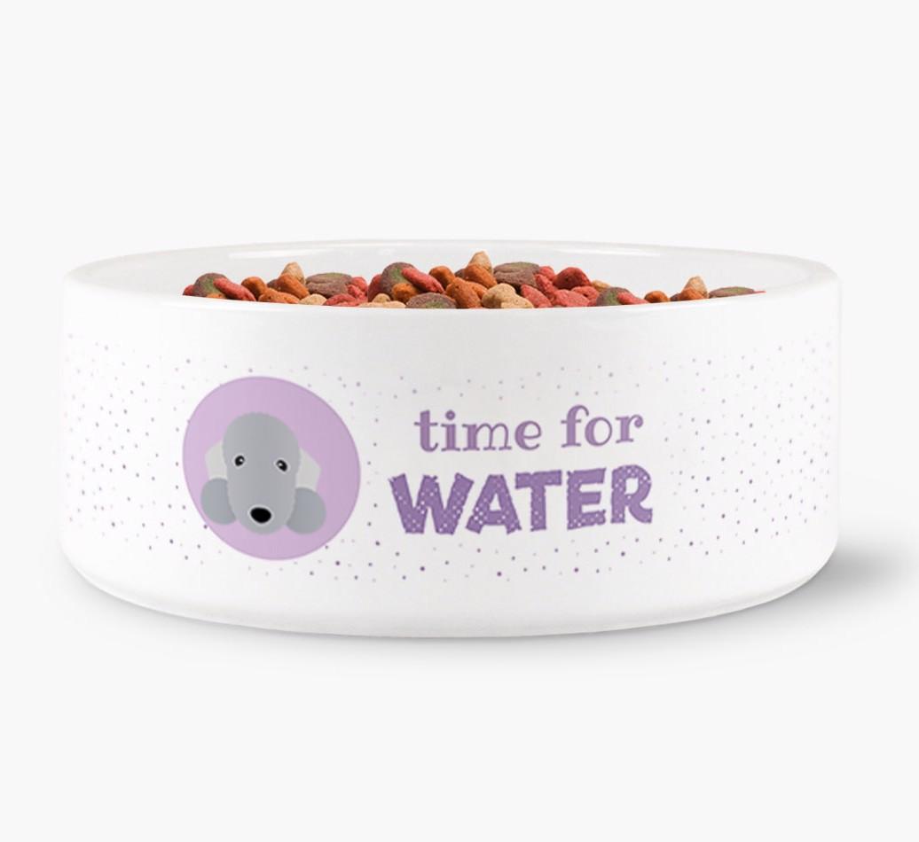 'Time for Water' - Personalized Water Bowl for your {breedFullName}