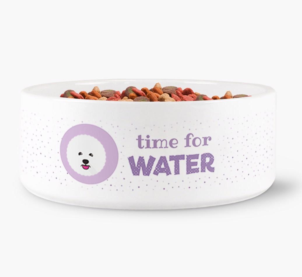 'Time for Water' - Personalized Water Bowl for your {breedFullName}