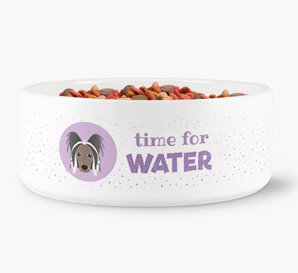 'Time for Water' - Personalized Water Bowl for your {breedFullName}