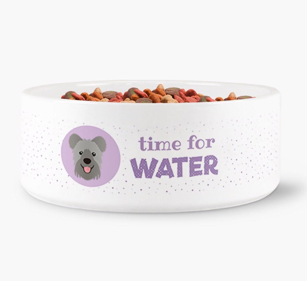 'Time for Water' - Personalized Water Bowl for your {breedFullName}