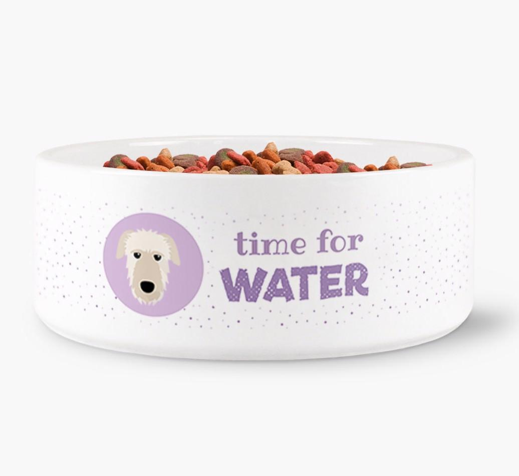 'Time for Water' - Personalized Water Bowl for your {breedFullName}