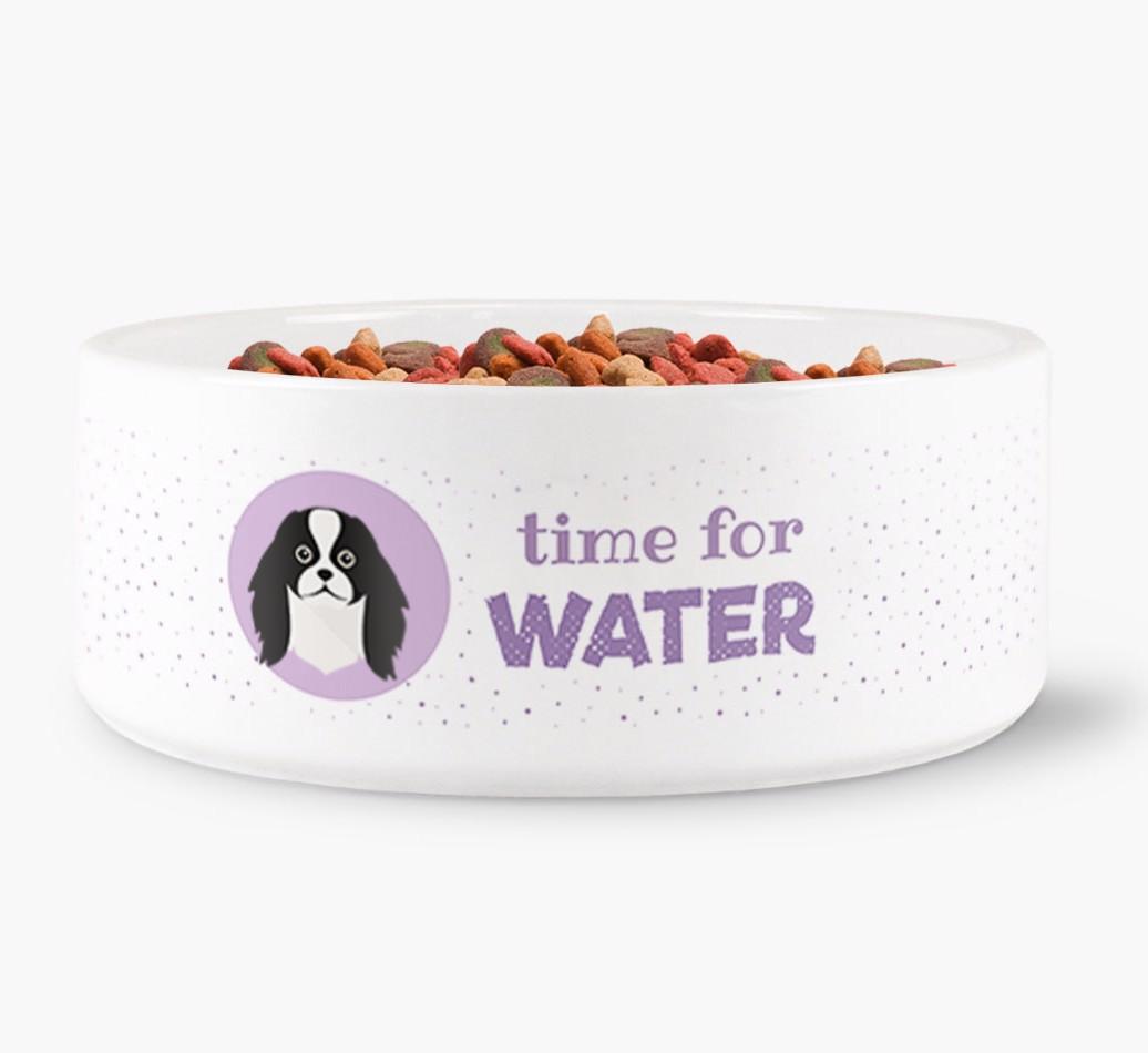 'Time for Water' - Personalized Water Bowl for your {breedFullName}