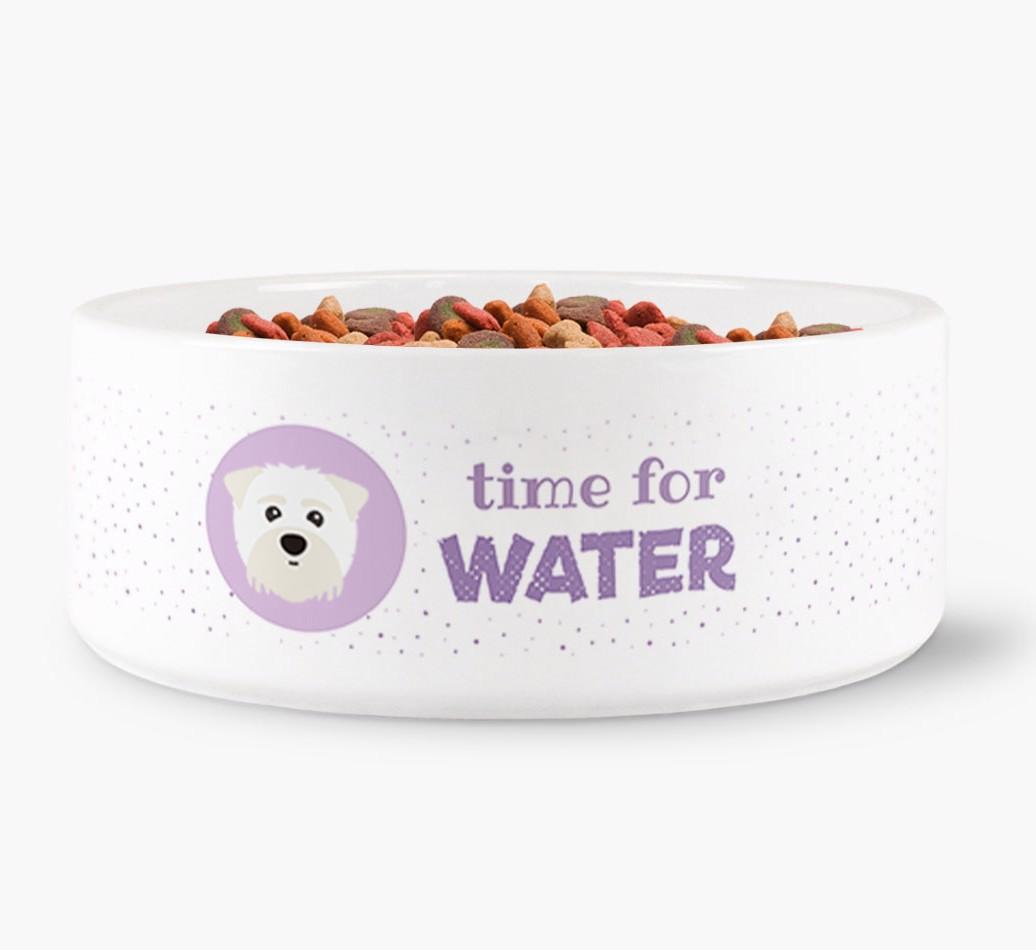 'Time for Water' - Personalized Water Bowl for your {breedFullName}