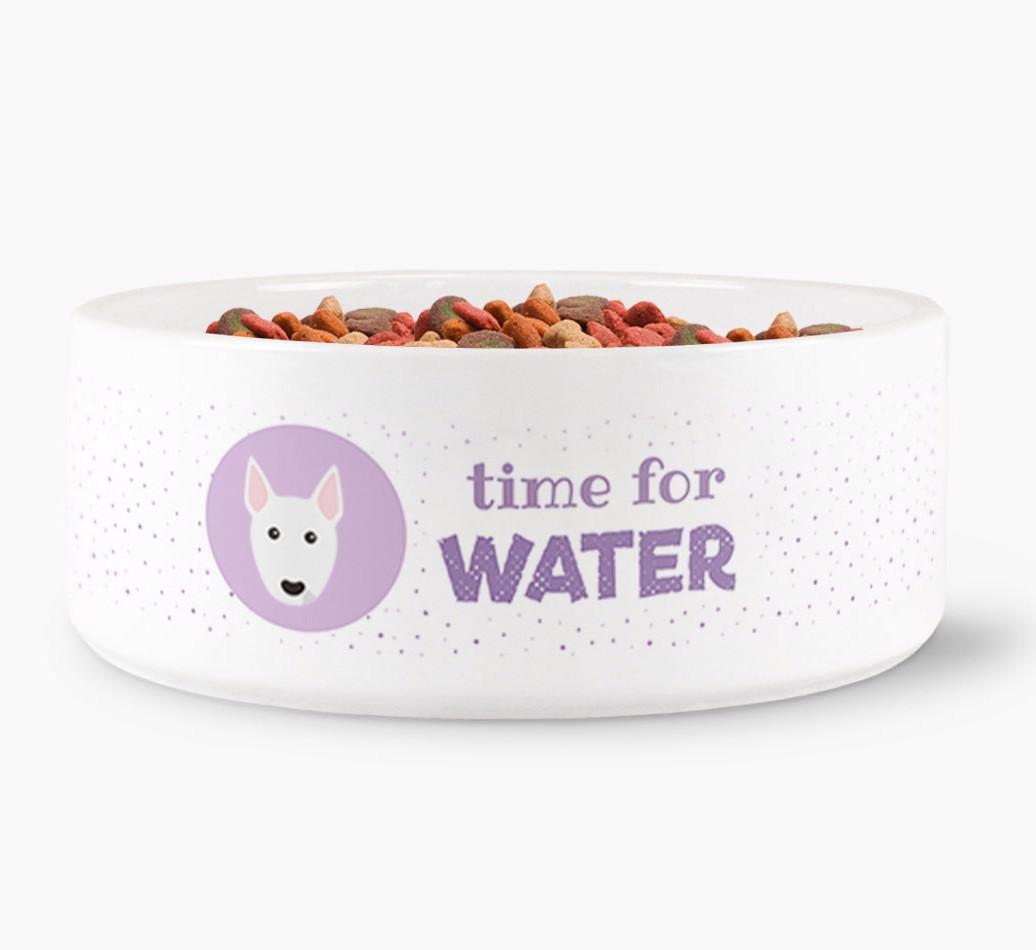 'Time for Water' - Personalized Water Bowl for your {breedFullName}