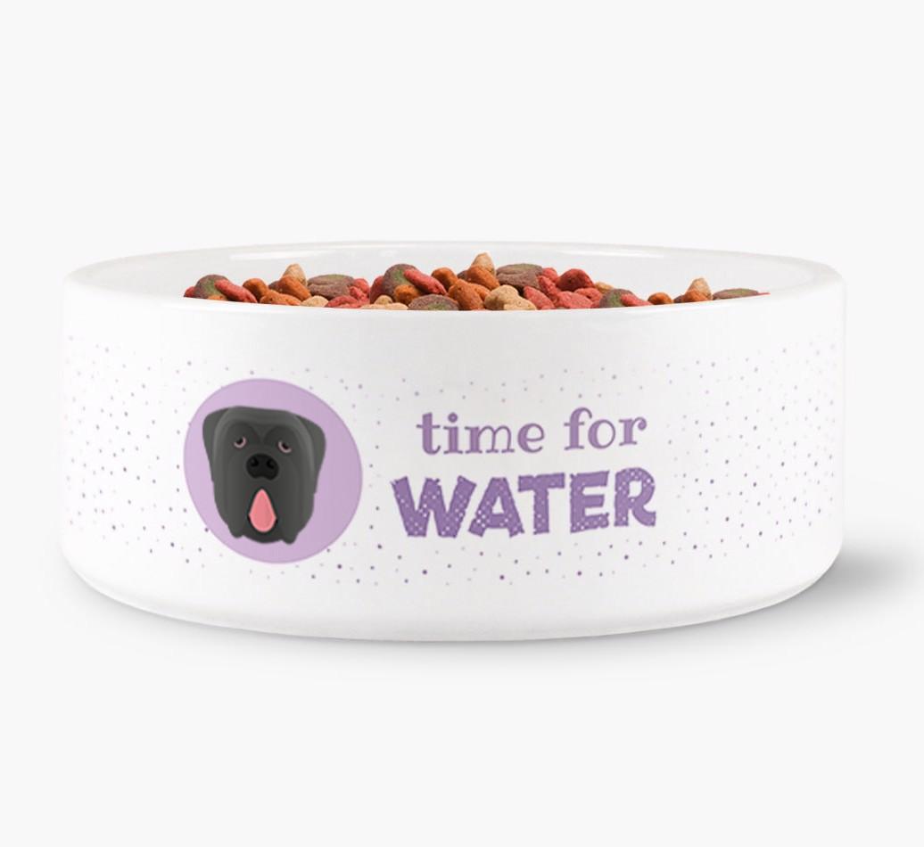 'Time for Water' - Personalized Water Bowl for your {breedFullName}