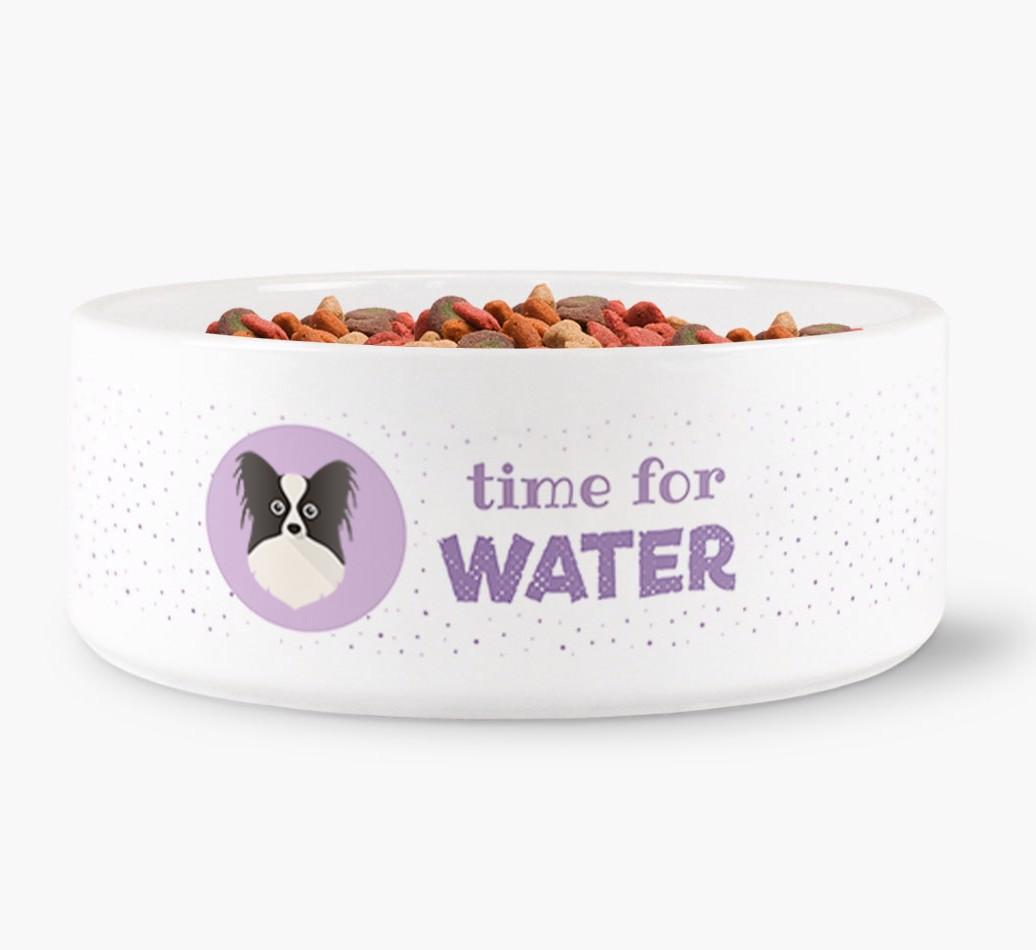 'Time for Water' - Personalized Water Bowl for your {breedFullName}