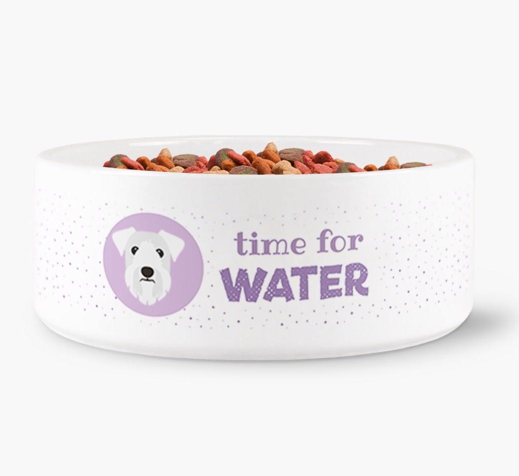 'Time for Water' - Personalized Water Bowl for your {breedFullName}