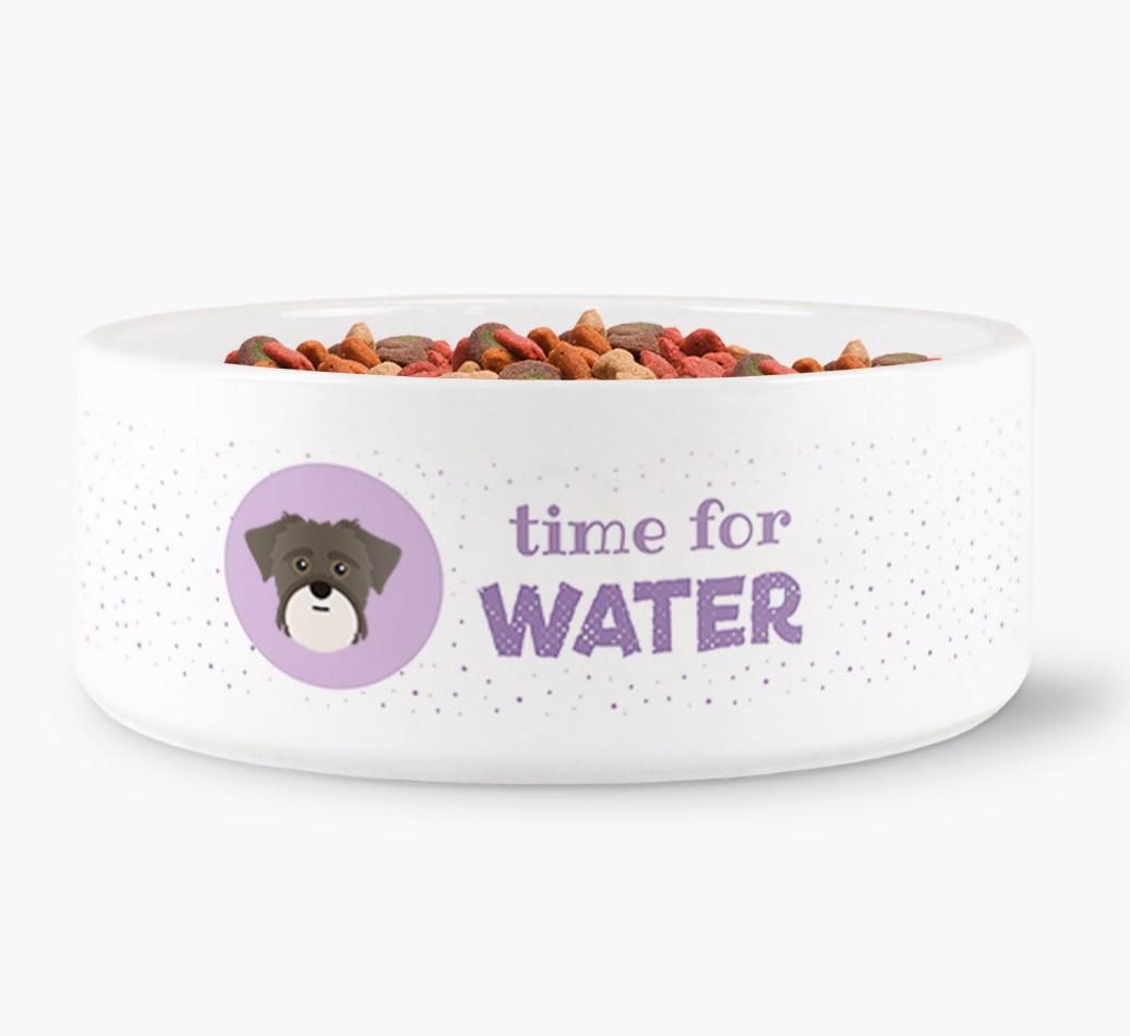 'Time for Water' - Personalized Water Bowl for your {breedFullName}