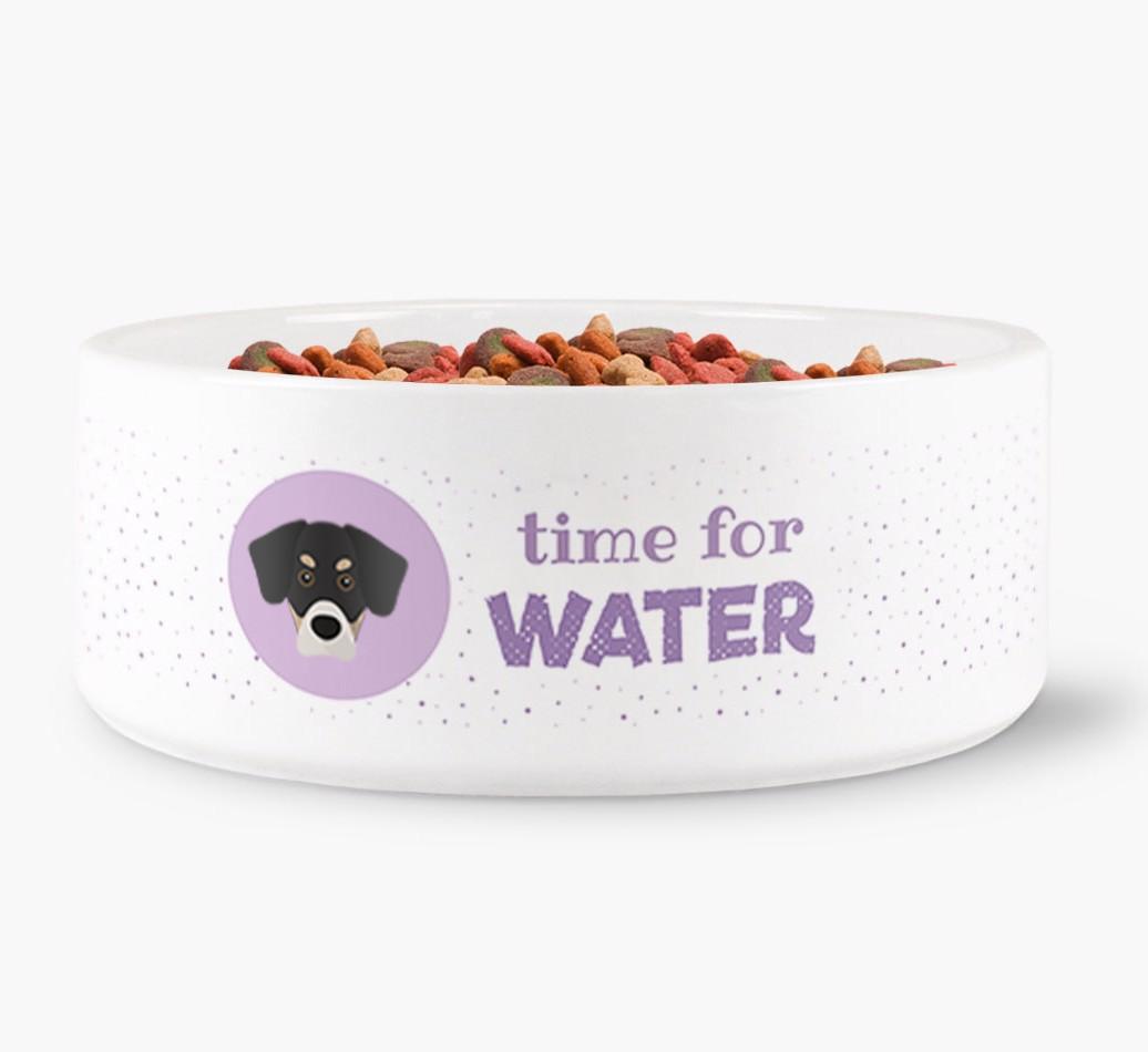 'Time for Water' - Personalized Water Bowl for your {breedFullName}