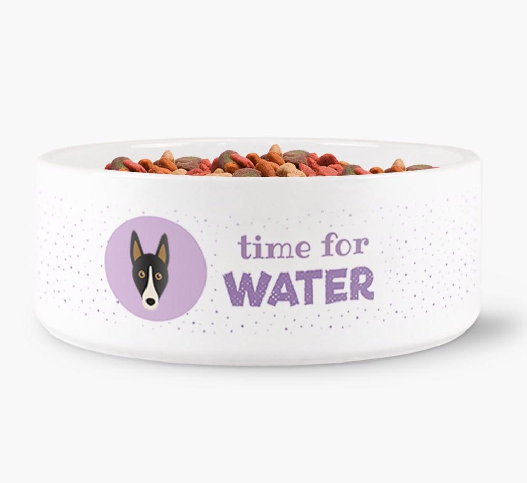 'Time for Water' - Personalized Water Bowl for your {breedFullName}