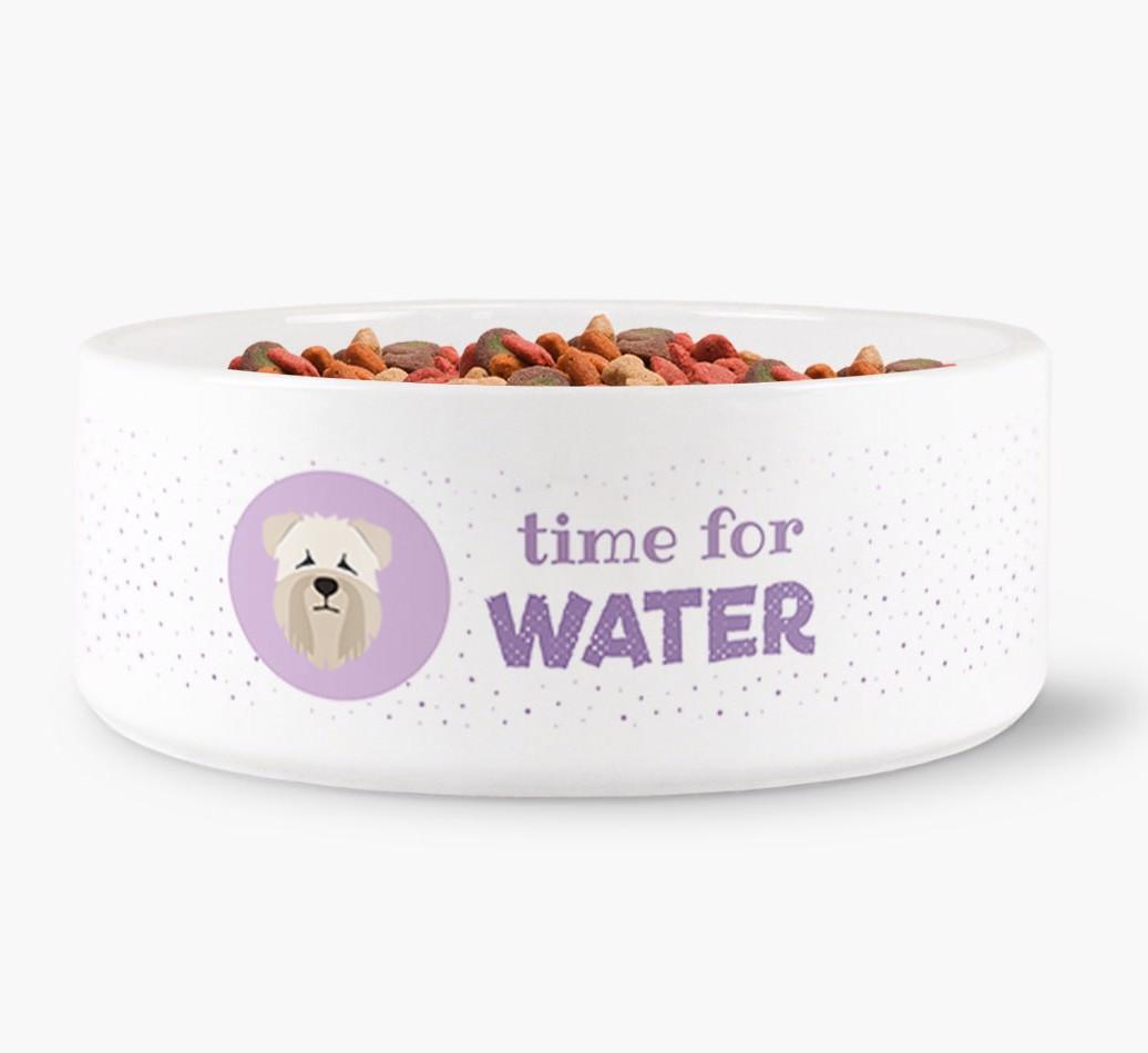 'Time for Water' - Personalized Water Bowl for your {breedFullName}