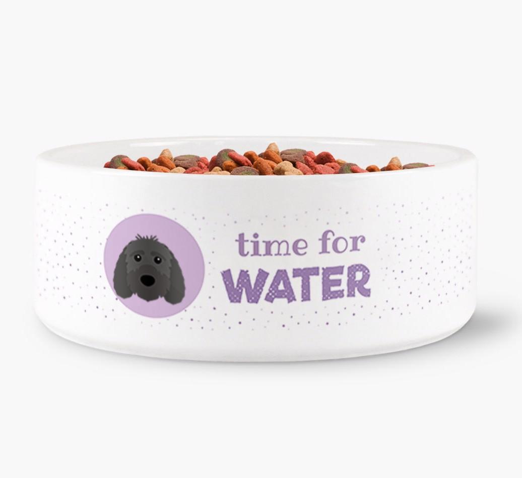 'Time for Water' - Personalized Water Bowl for your {breedFullName}