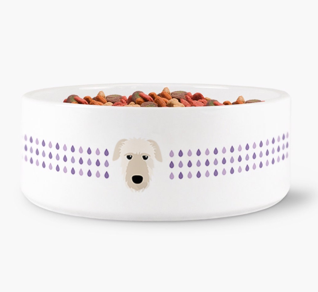 Droplets Water Bowl with {breedFullName} Icon