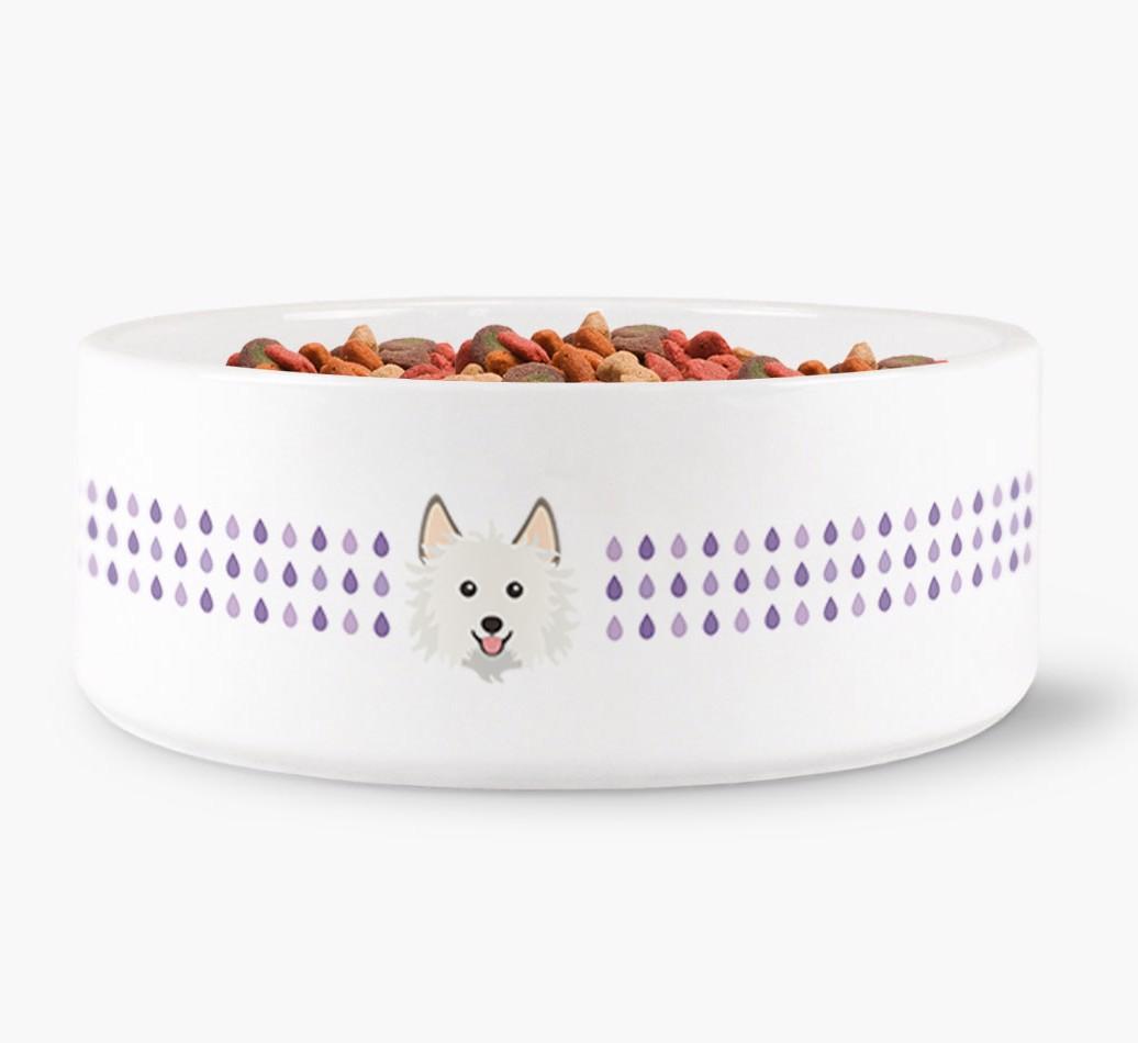 'Droplets' - Personalized Water Bowl for your {breedFullName}