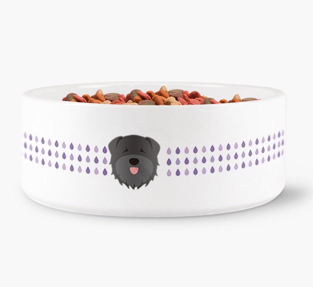 'Droplets' - Personalized Water Bowl for your {breedFullName}