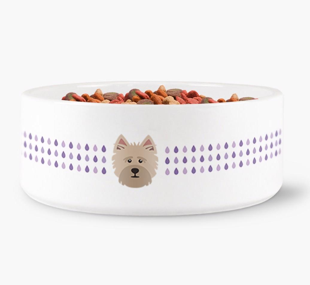 'Droplets' - Personalized Water Bowl for your {breedFullName}