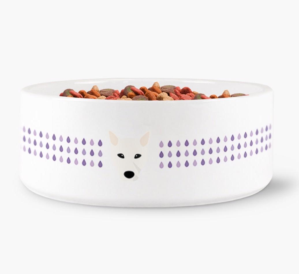 'Droplets' - Personalized Water Bowl for your {breedFullName}