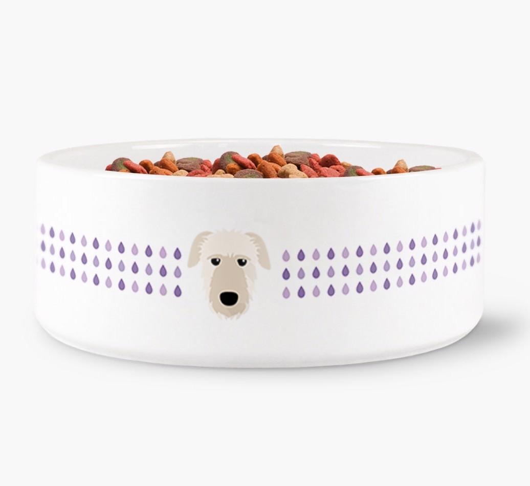 'Droplets' - Personalized Water Bowl for your {breedFullName}