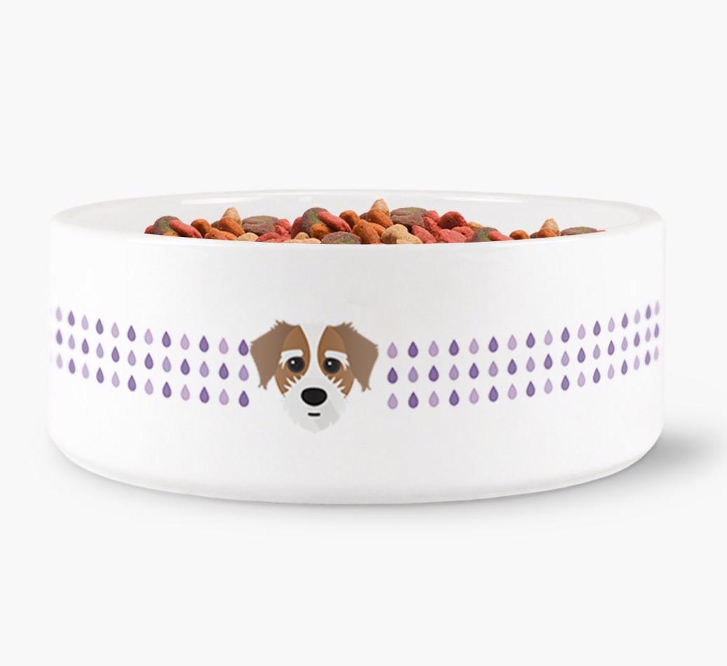 'Droplets' - Personalized Water Bowl for your {breedFullName}