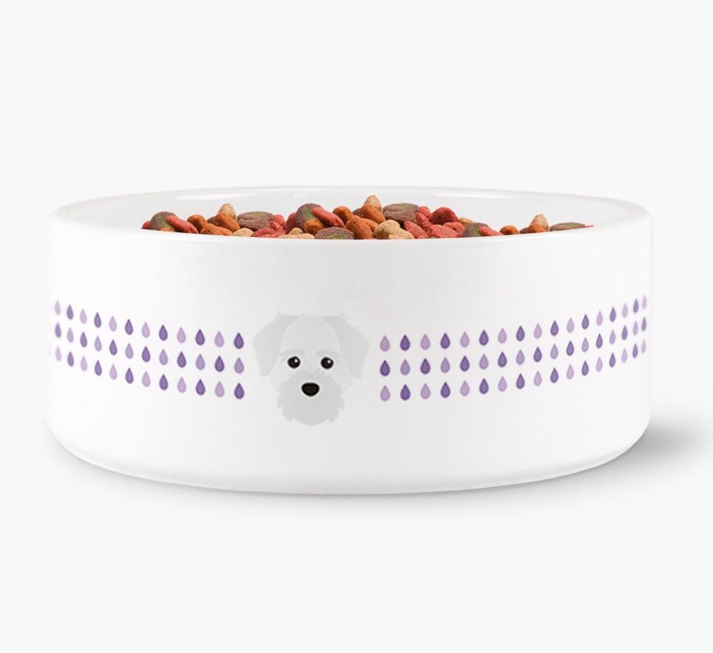 'Droplets' - Personalized Water Bowl for your {breedFullName}