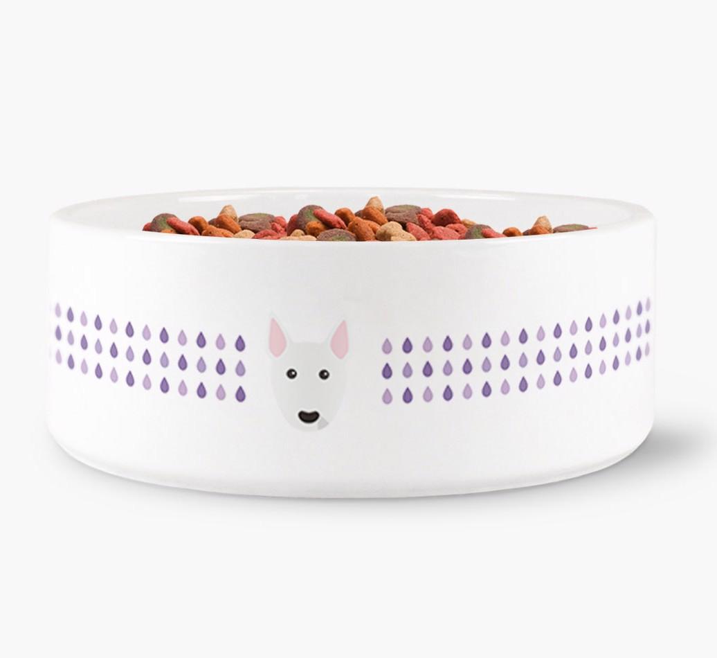 'Droplets' - Personalized Water Bowl for your {breedFullName}