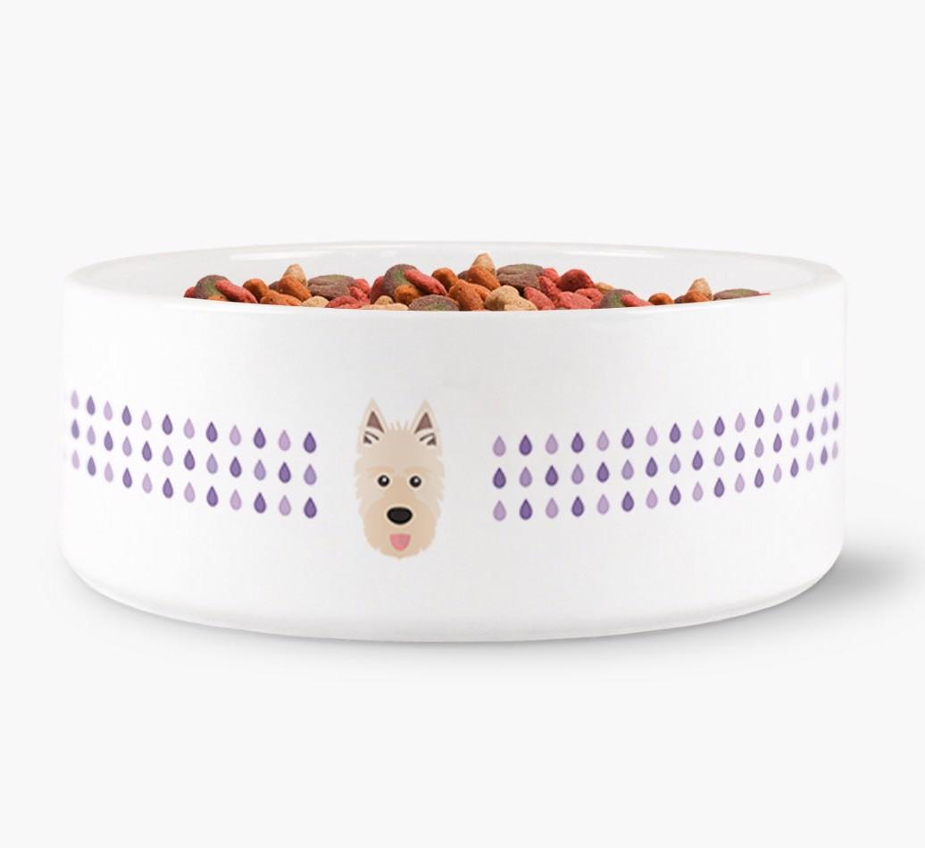 'Droplets' - Personalized Water Bowl for your {breedFullName}