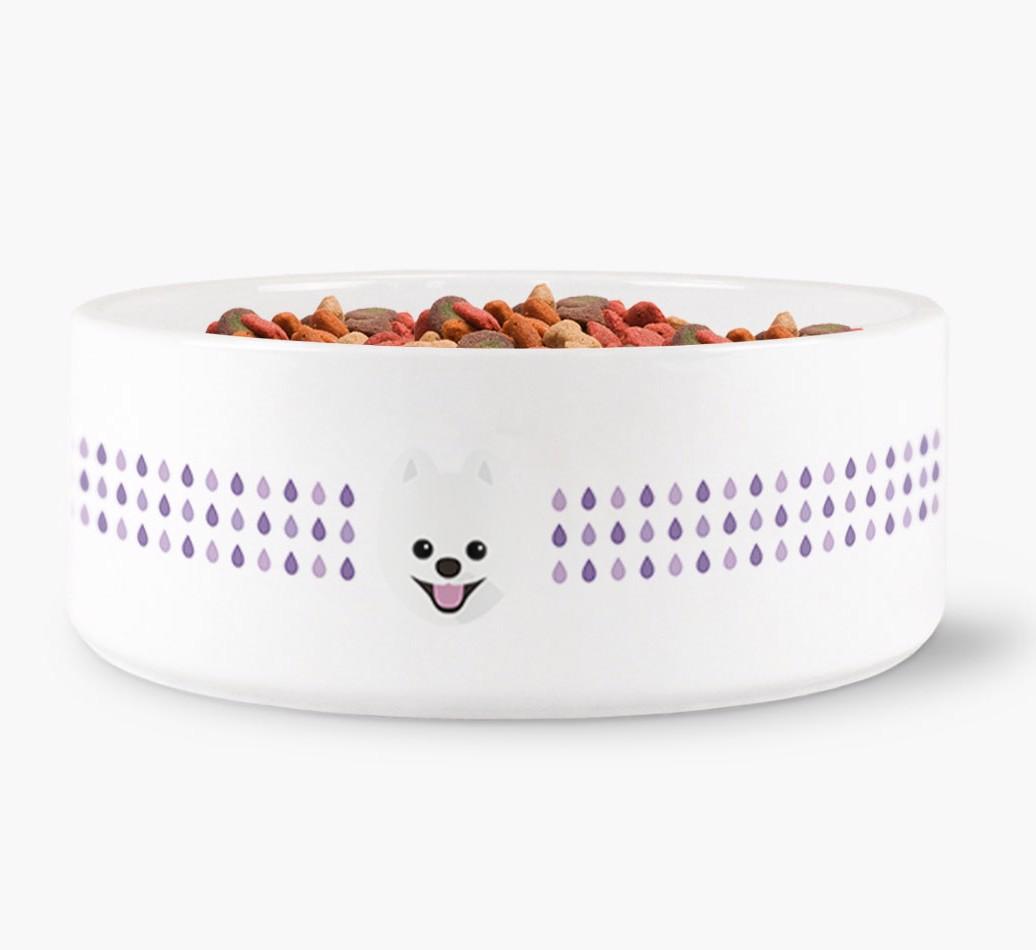 'Droplets' - Personalized Water Bowl for your {breedFullName}