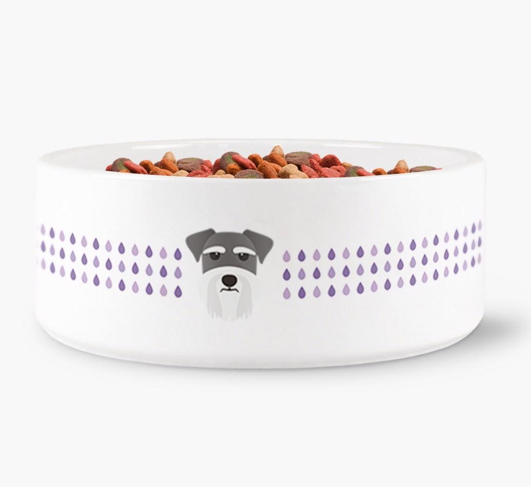 'Droplets' - Personalized Water Bowl for your {breedFullName}