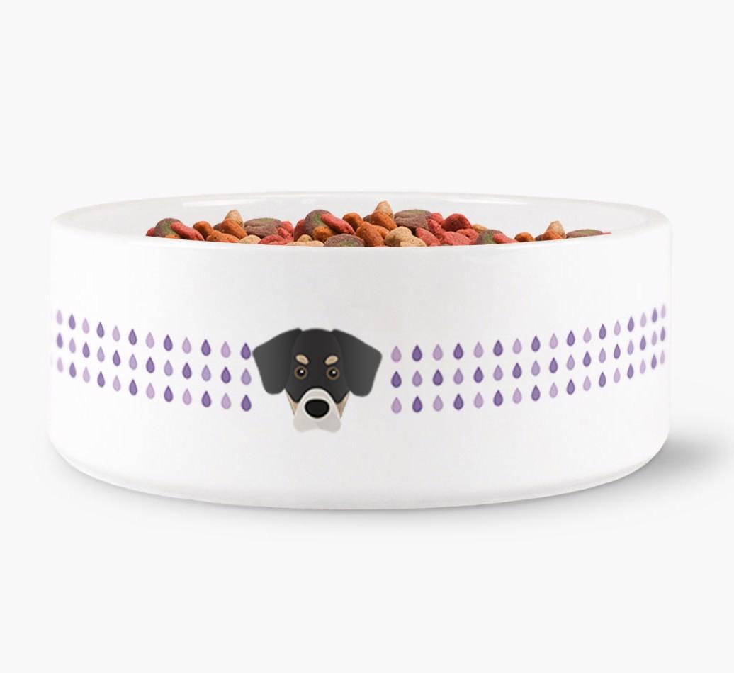 'Droplets' - Personalized Water Bowl for your {breedFullName}