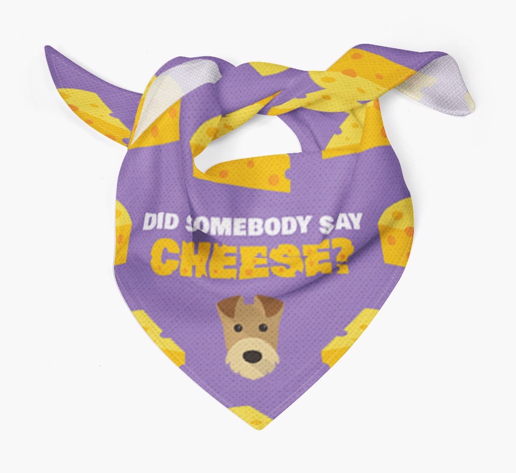 Did Somebody Say Cheese? : Personalised {breedFullName} Bandana