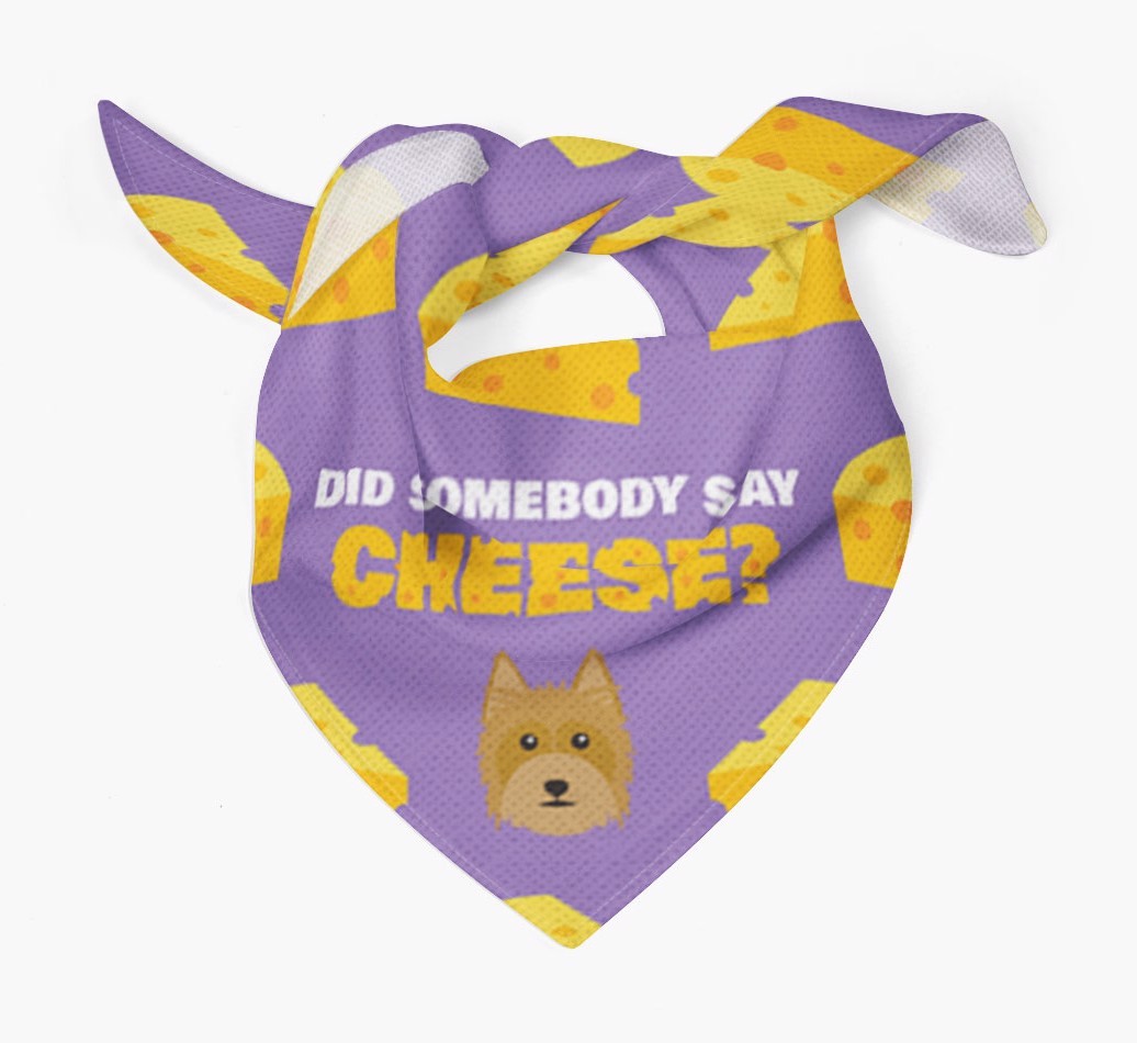 Did Somebody Say Cheese? : Personalised {breedFullName} Bandana