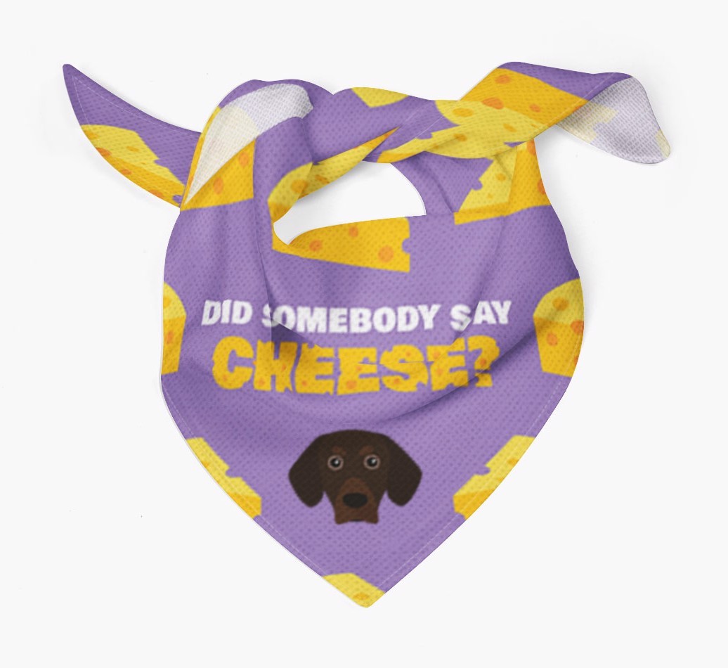 Did Somebody Say Cheese? : Personalised {breedFullName} Bandana