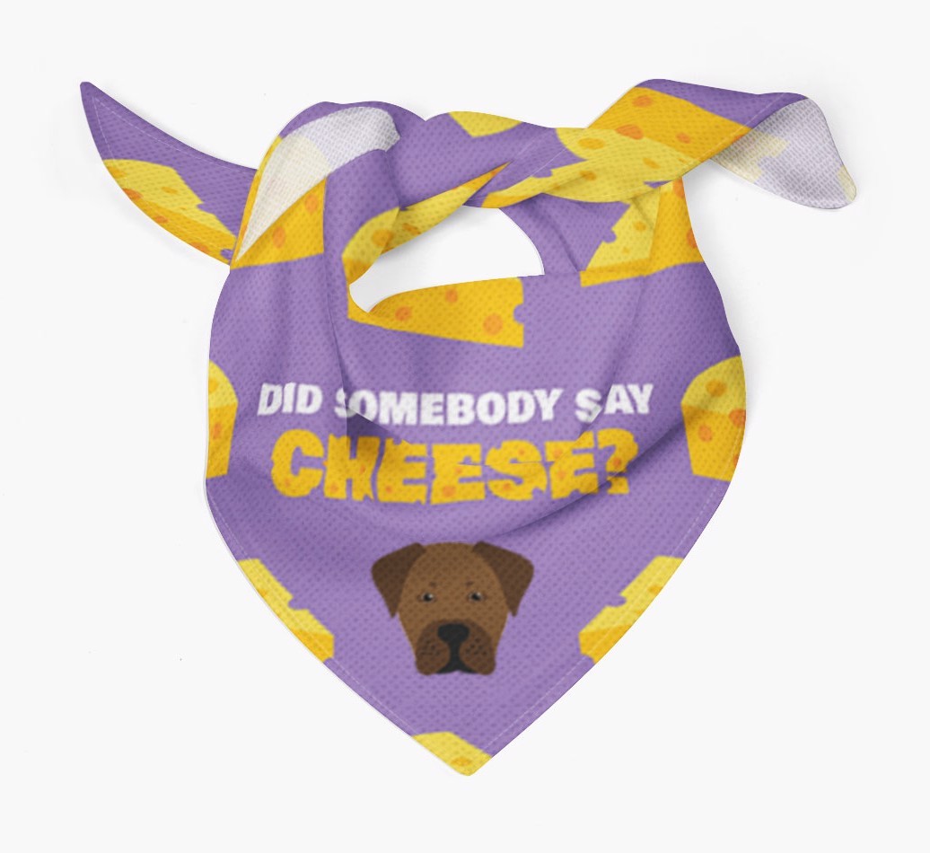 Did Somebody Say Cheese? : Personalised {breedFullName} Bandana